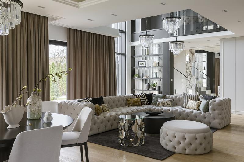 Elegancki salon aranżacja