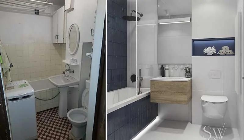 Metamorfoza łazienki niskim kosztem