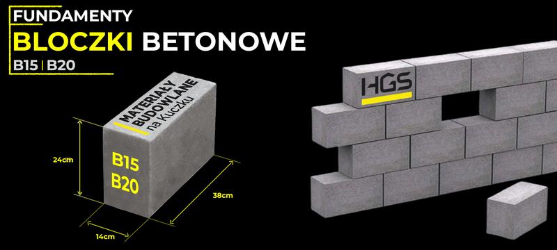 Obliczanie masy bloczka betonowego