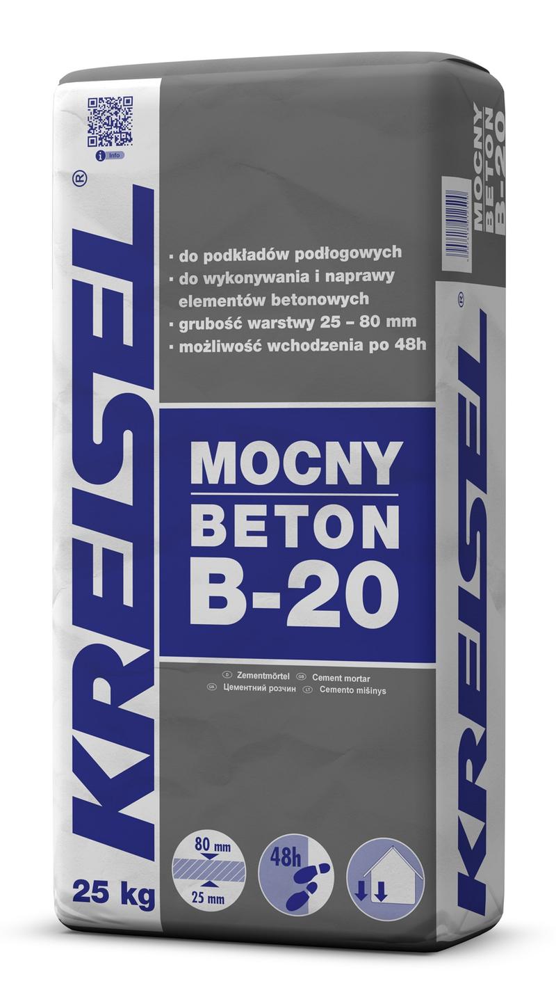 Waga metra sześciennego betonu B20