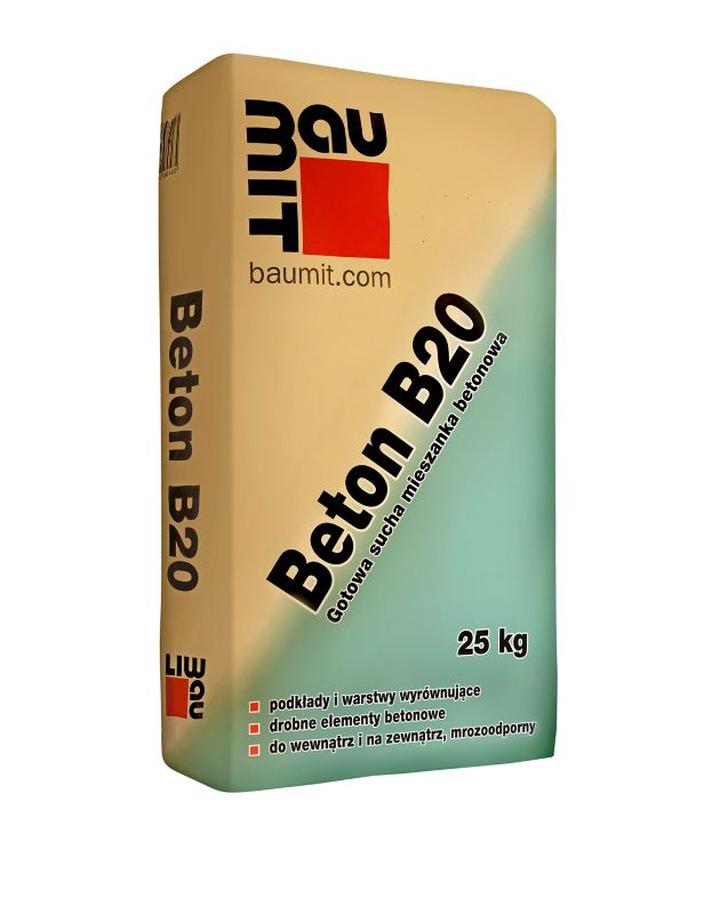 Zastosowania i wytrzymałość betonu B20